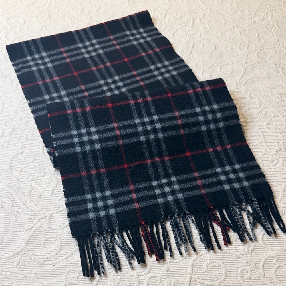 Burberry Cashmere Scarf. Made in England.